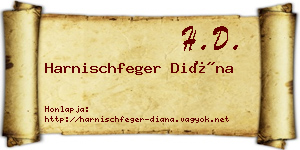 Harnischfeger Diána névjegykártya